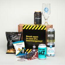 Beermergency! Lager &amp; Snacks Gift Hamper