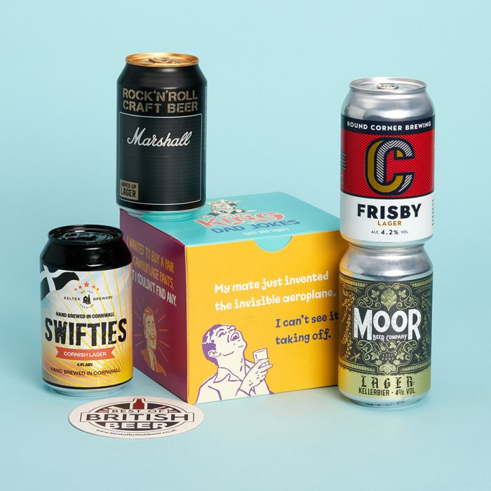 The King of Dad Jokes Lager Gift Set