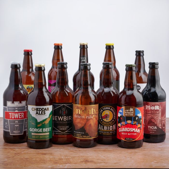 Case of 15 bottle conditioned craft beers from Best of British Beer